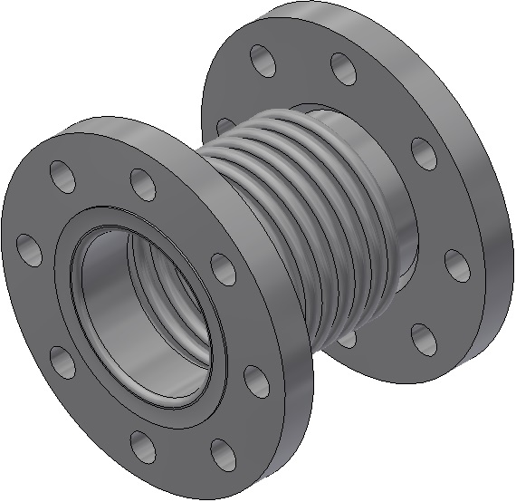 Axialkompensator - AN 100/ 16/a 37/E/E - Nennlänge = 170mm